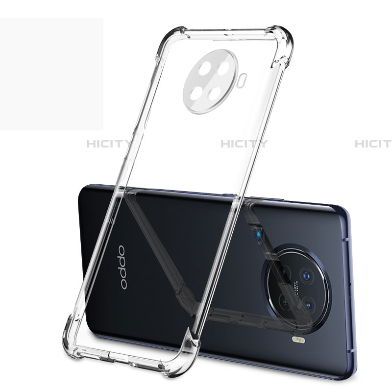 Silikon Schutzhülle Ultra Dünn Flexible Tasche Durchsichtig Transparent H01 für Oppo Ace2