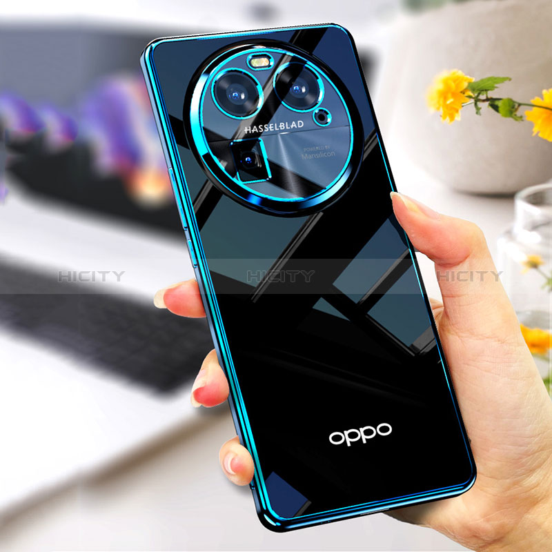 Silikon Schutzhülle Ultra Dünn Flexible Tasche Durchsichtig Transparent H01 für Oppo Find X6 5G