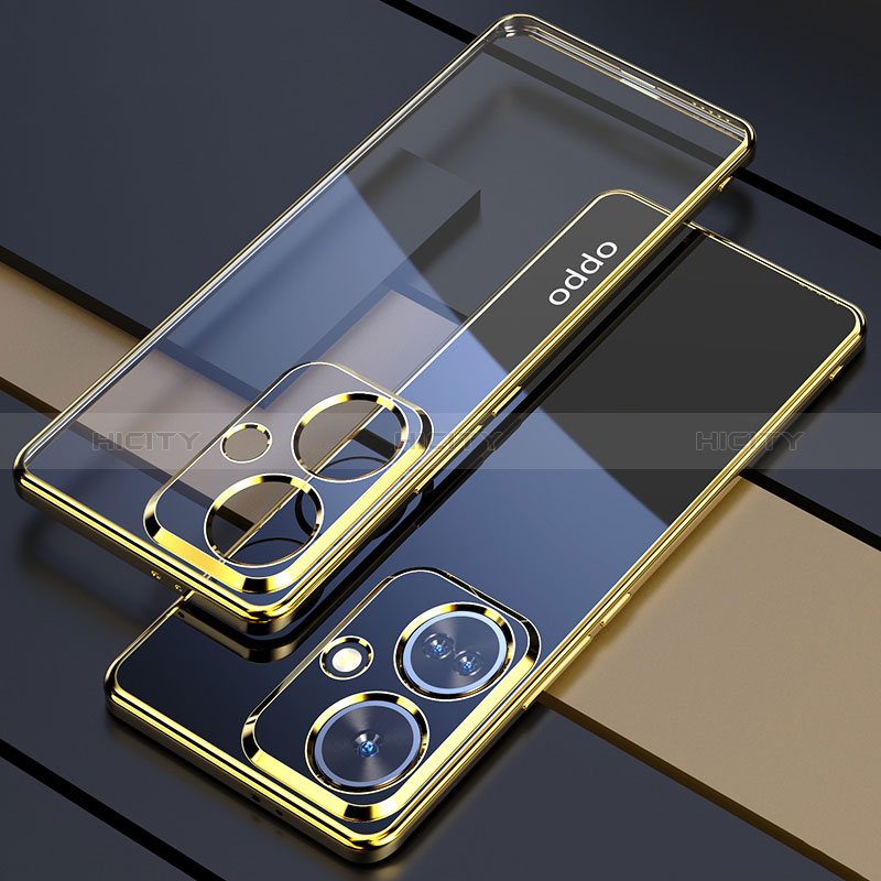 Silikon Schutzhülle Ultra Dünn Flexible Tasche Durchsichtig Transparent H01 für Oppo K11 5G Gold