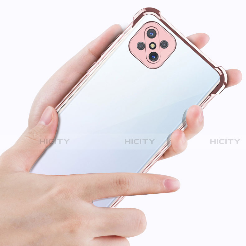 Silikon Schutzhülle Ultra Dünn Flexible Tasche Durchsichtig Transparent H01 für Oppo Reno4 Z 5G groß