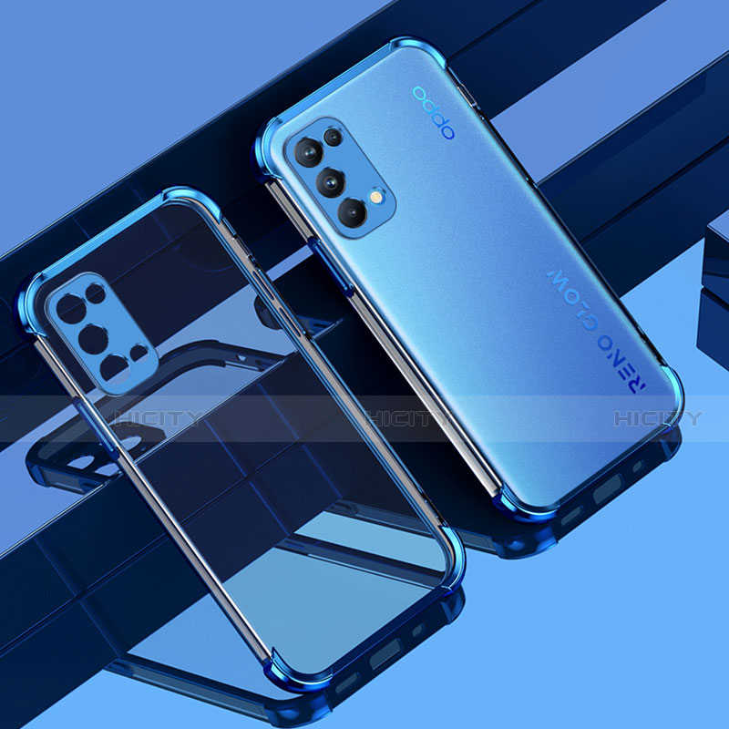 Silikon Schutzhülle Ultra Dünn Flexible Tasche Durchsichtig Transparent H01 für Oppo Reno5 Pro 5G