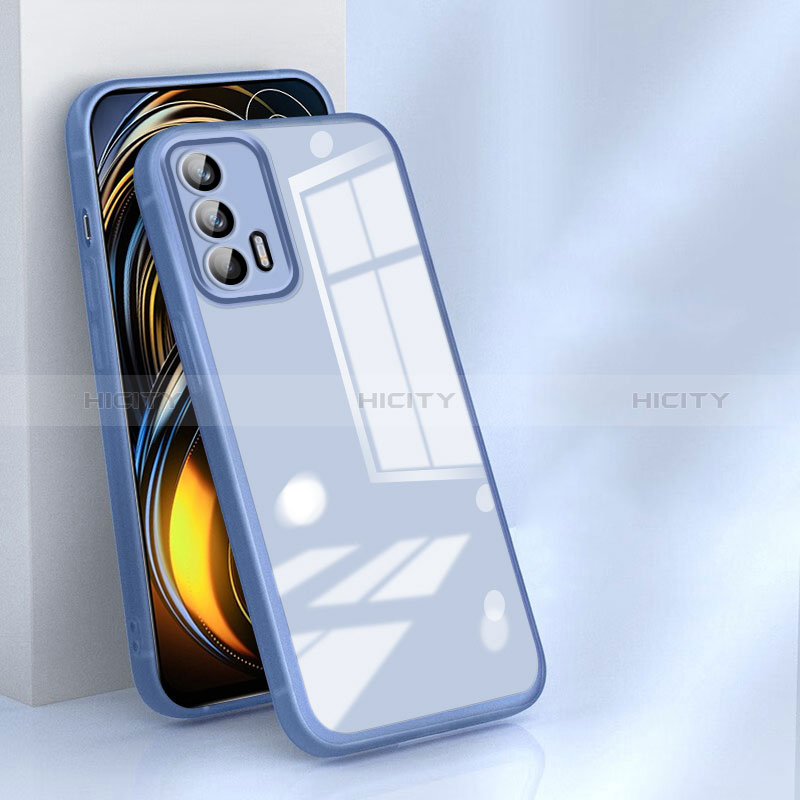 Silikon Schutzhülle Ultra Dünn Flexible Tasche Durchsichtig Transparent H01 für Realme GT Neo 5G Blau