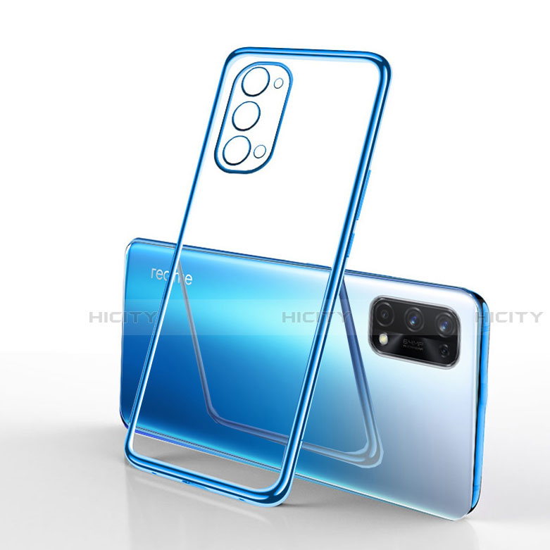 Silikon Schutzhülle Ultra Dünn Flexible Tasche Durchsichtig Transparent H01 für Realme Q2 Pro 5G Blau