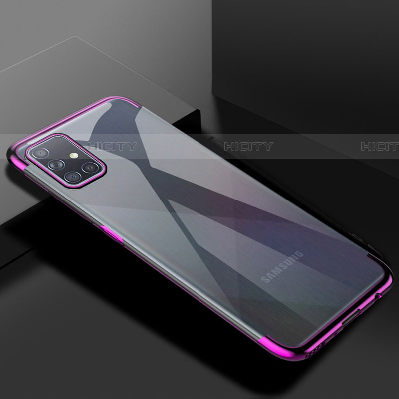 Silikon Schutzhülle Ultra Dünn Flexible Tasche Durchsichtig Transparent H01 für Samsung Galaxy A71 5G