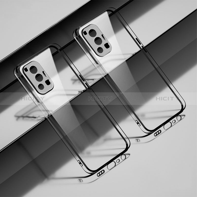 Silikon Schutzhülle Ultra Dünn Flexible Tasche Durchsichtig Transparent H01 für Vivo X70 Pro 5G Silber