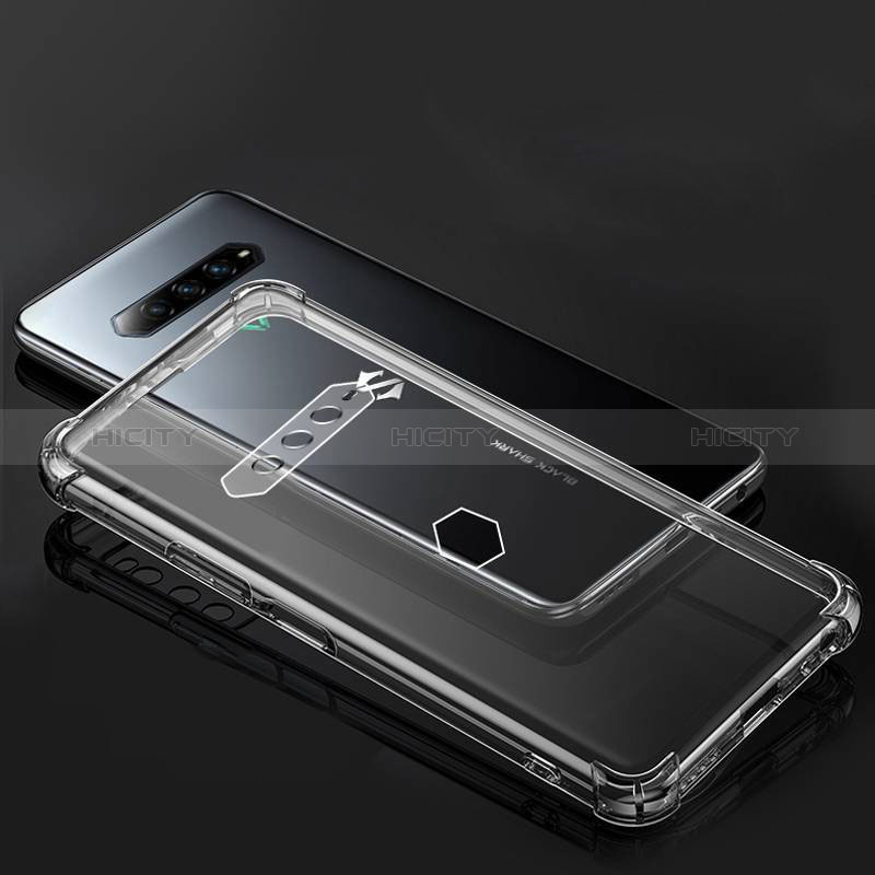 Silikon Schutzhülle Ultra Dünn Flexible Tasche Durchsichtig Transparent H01 für Xiaomi Black Shark 4 5G groß