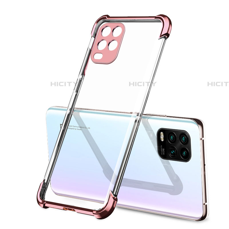 Silikon Schutzhülle Ultra Dünn Flexible Tasche Durchsichtig Transparent H01 für Xiaomi Mi 10 Lite Rosegold Plus