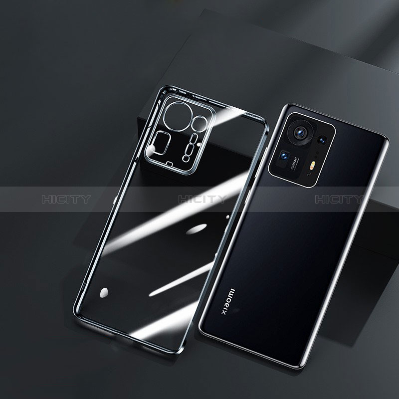 Silikon Schutzhülle Ultra Dünn Flexible Tasche Durchsichtig Transparent H01 für Xiaomi Mi Mix 4 5G Schwarz Plus