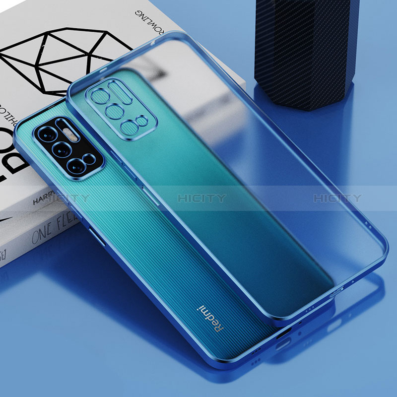 Silikon Schutzhülle Ultra Dünn Flexible Tasche Durchsichtig Transparent H01 für Xiaomi POCO M3 Pro 5G Blau Plus