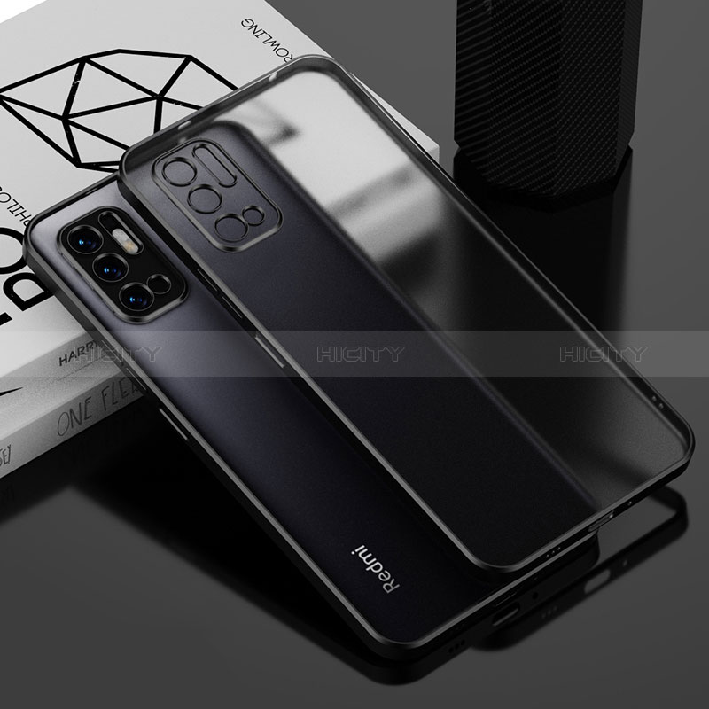 Silikon Schutzhülle Ultra Dünn Flexible Tasche Durchsichtig Transparent H01 für Xiaomi POCO M3 Pro 5G Schwarz