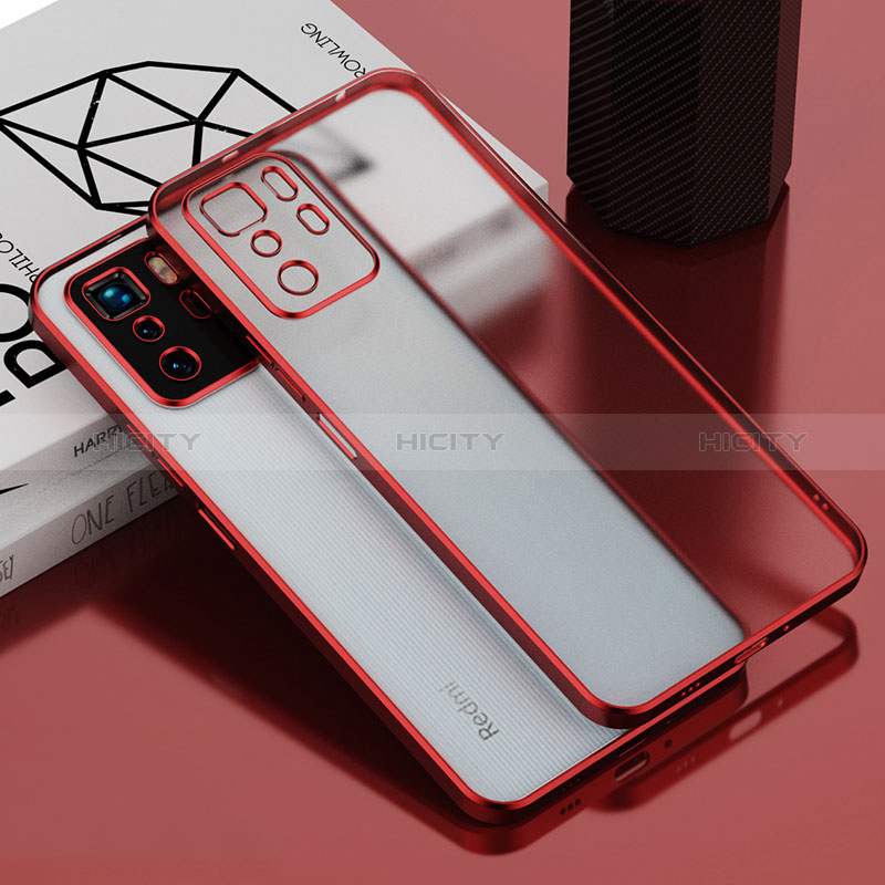 Silikon Schutzhülle Ultra Dünn Flexible Tasche Durchsichtig Transparent H01 für Xiaomi Poco X3 GT 5G Rot Plus