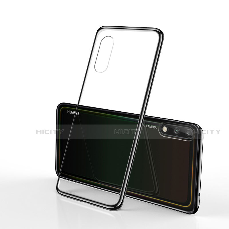 Silikon Schutzhülle Ultra Dünn Flexible Tasche Durchsichtig Transparent H02 für Huawei Enjoy 10 groß