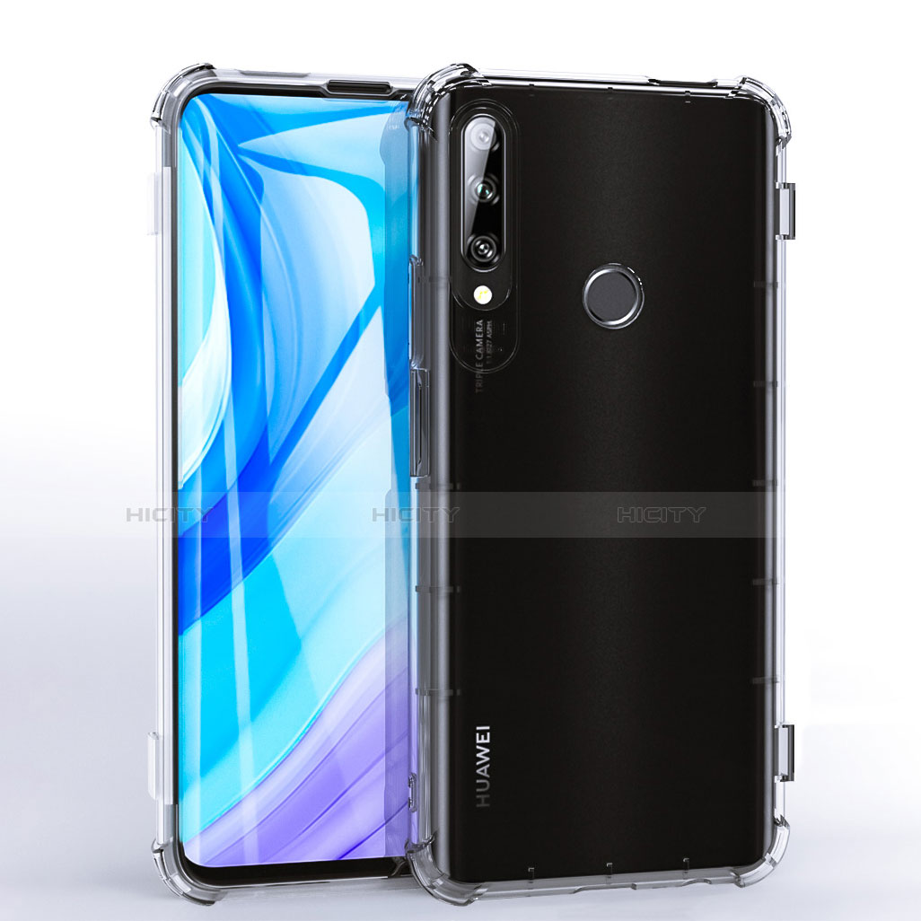 Silikon Schutzhülle Ultra Dünn Flexible Tasche Durchsichtig Transparent H02 für Huawei Enjoy 10 Plus groß