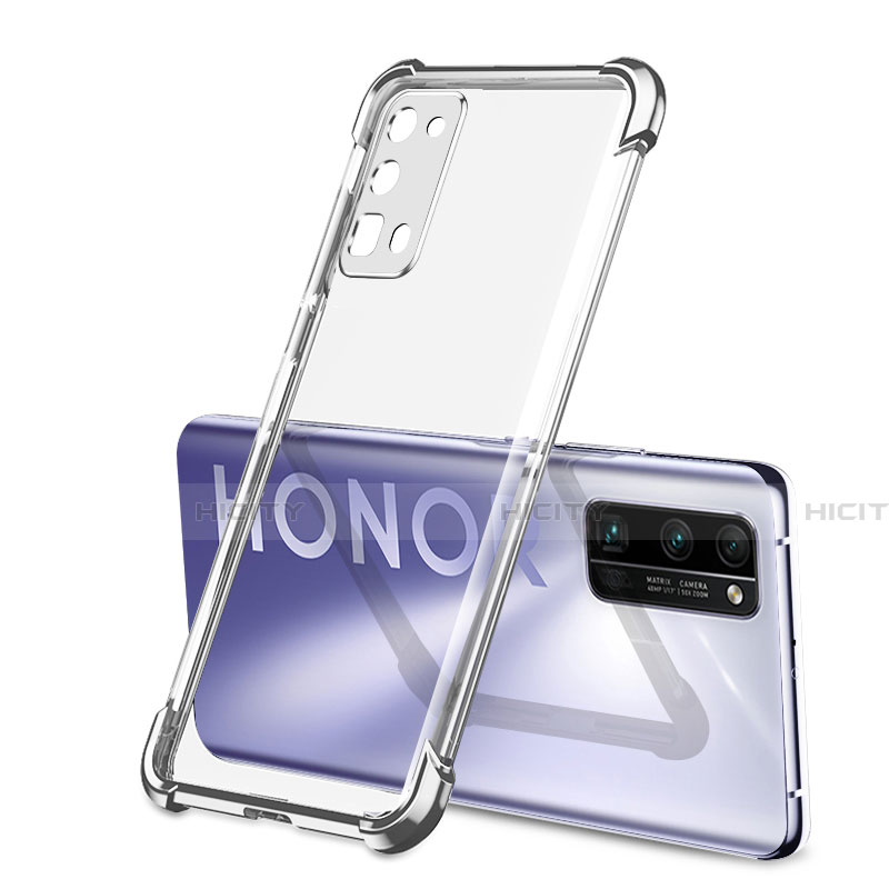 Silikon Schutzhülle Ultra Dünn Flexible Tasche Durchsichtig Transparent H02 für Huawei Honor 30 Pro+ Plus groß