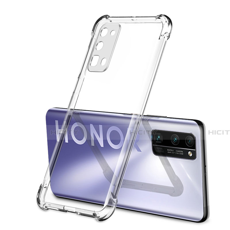 Silikon Schutzhülle Ultra Dünn Flexible Tasche Durchsichtig Transparent H02 für Huawei Honor 30 Pro+ Plus groß