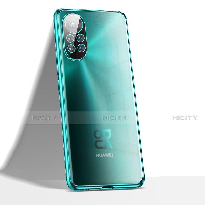 Silikon Schutzhülle Ultra Dünn Flexible Tasche Durchsichtig Transparent H02 für Huawei Nova 8 5G Cyan Plus