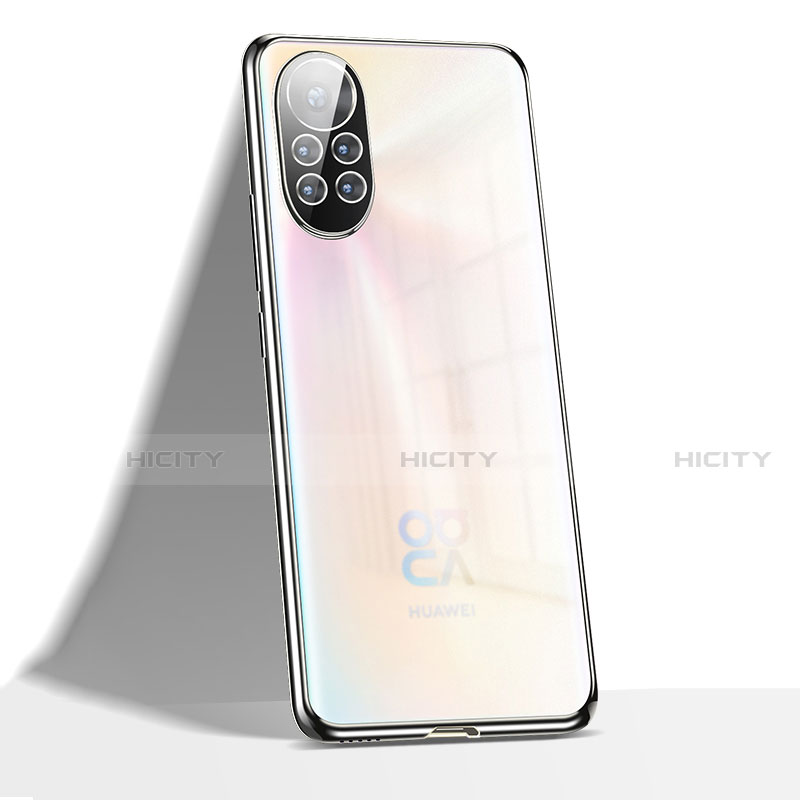 Silikon Schutzhülle Ultra Dünn Flexible Tasche Durchsichtig Transparent H02 für Huawei Nova 8 5G Silber Plus