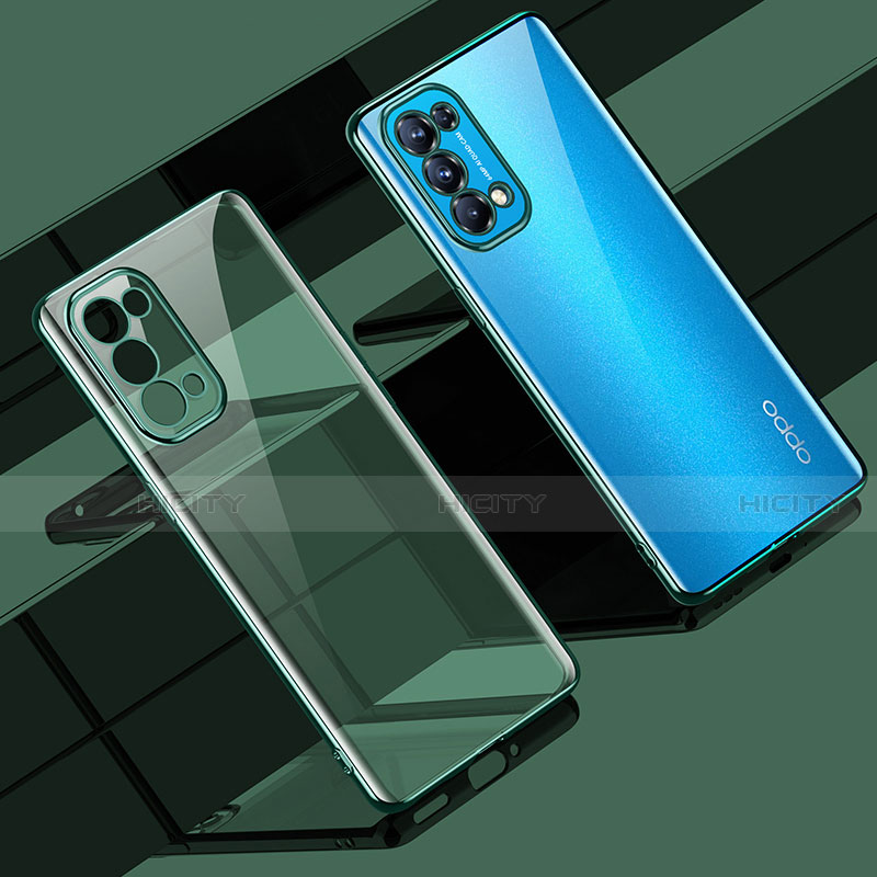 Silikon Schutzhülle Ultra Dünn Flexible Tasche Durchsichtig Transparent H02 für Oppo Find X3 Lite 5G groß