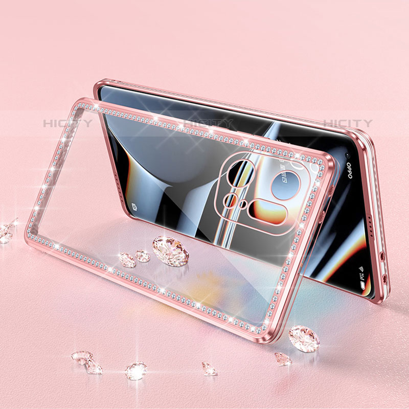 Silikon Schutzhülle Ultra Dünn Flexible Tasche Durchsichtig Transparent H02 für Oppo Find X5 Pro 5G