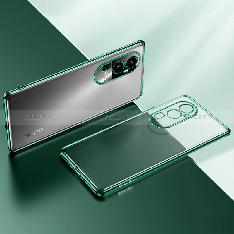 Silikon Schutzhülle Ultra Dünn Flexible Tasche Durchsichtig Transparent H02 für Oppo Reno10 Pro+ Plus 5G