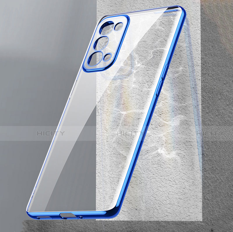 Silikon Schutzhülle Ultra Dünn Flexible Tasche Durchsichtig Transparent H02 für Oppo Reno5 Pro 5G groß