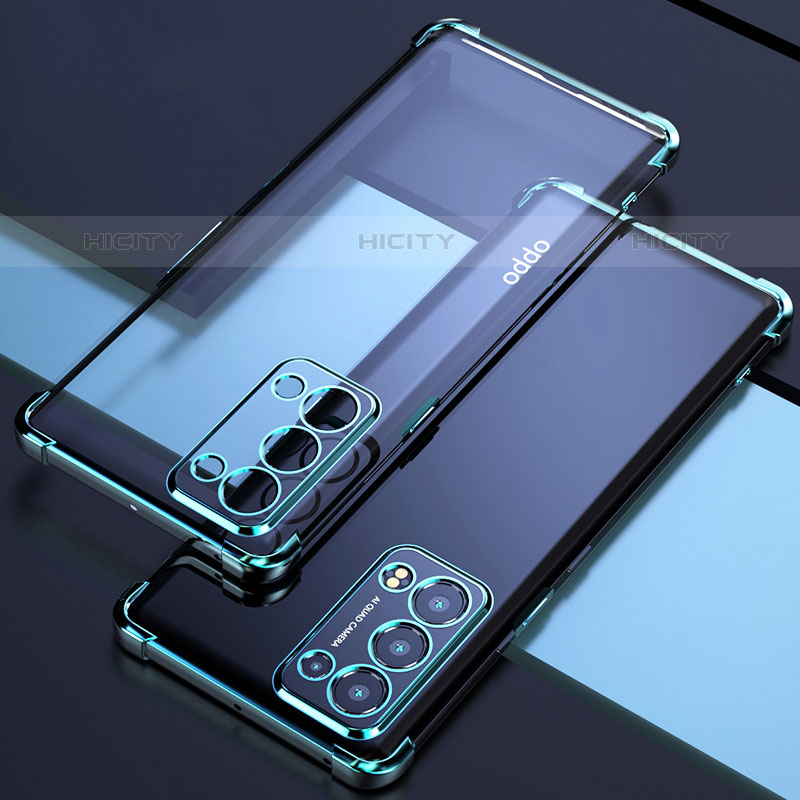 Silikon Schutzhülle Ultra Dünn Flexible Tasche Durchsichtig Transparent H02 für Oppo Reno6 Pro 5G