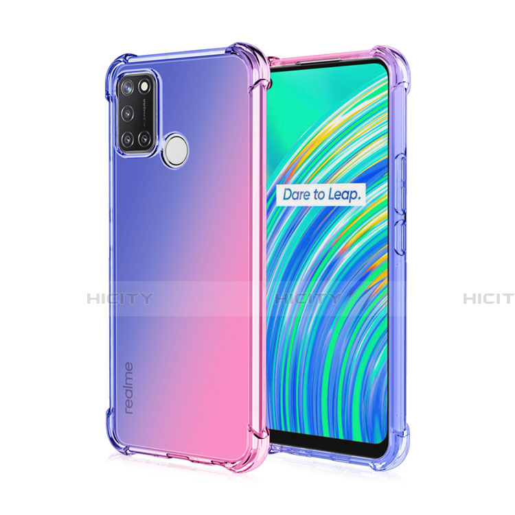 Silikon Schutzhülle Ultra Dünn Flexible Tasche Durchsichtig Transparent H02 für Realme C17 groß