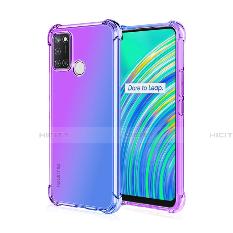 Silikon Schutzhülle Ultra Dünn Flexible Tasche Durchsichtig Transparent H02 für Realme C17 groß