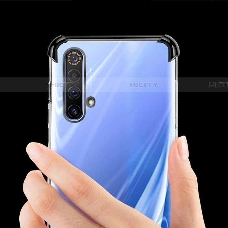 Silikon Schutzhülle Ultra Dünn Flexible Tasche Durchsichtig Transparent H02 für Realme X50 5G groß