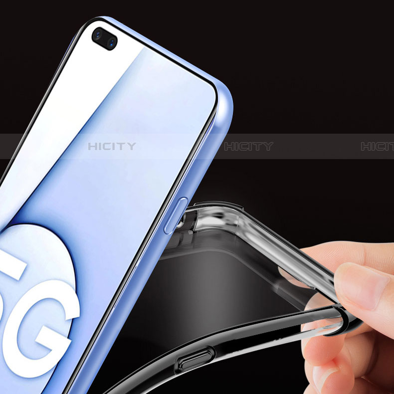 Silikon Schutzhülle Ultra Dünn Flexible Tasche Durchsichtig Transparent H02 für Realme X50 5G groß