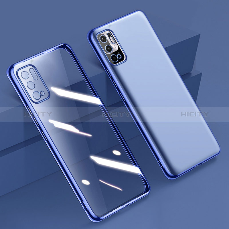 Silikon Schutzhülle Ultra Dünn Flexible Tasche Durchsichtig Transparent H02 für Xiaomi POCO M3 Pro 5G Blau