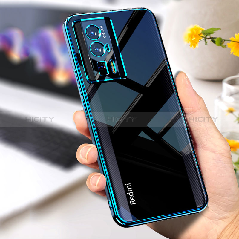 Silikon Schutzhülle Ultra Dünn Flexible Tasche Durchsichtig Transparent H02 für Xiaomi Redmi K60 5G groß