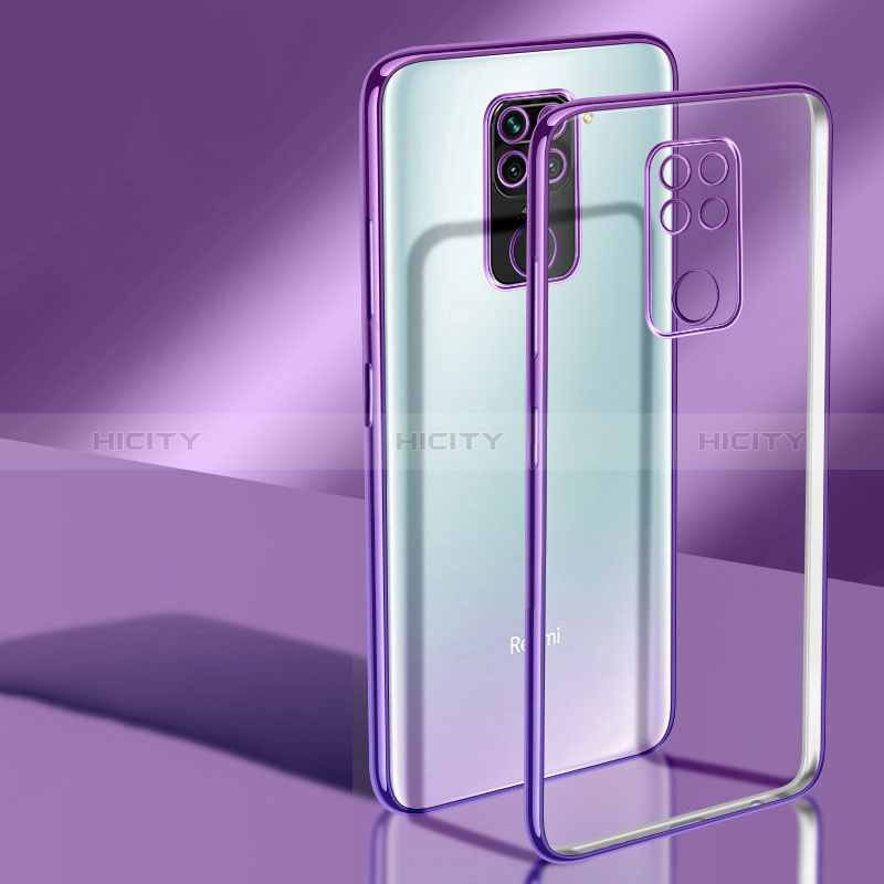 Silikon Schutzhülle Ultra Dünn Flexible Tasche Durchsichtig Transparent H02 für Xiaomi Redmi Note 9 groß