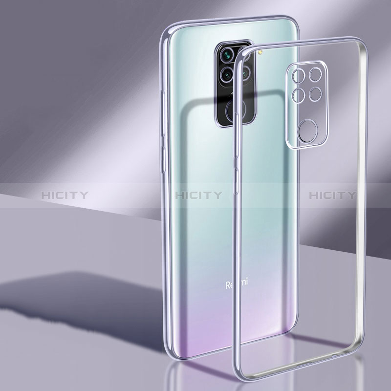 Silikon Schutzhülle Ultra Dünn Flexible Tasche Durchsichtig Transparent H02 für Xiaomi Redmi Note 9 groß