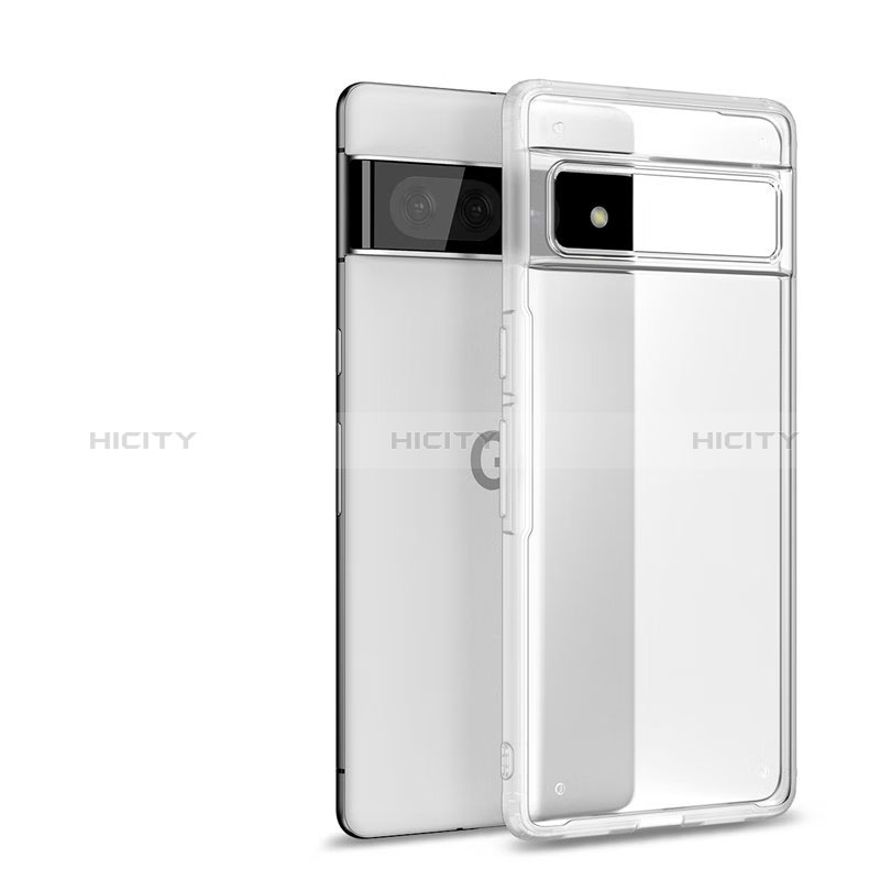 Silikon Schutzhülle Ultra Dünn Flexible Tasche Durchsichtig Transparent H03 für Google Pixel 7 Pro 5G groß