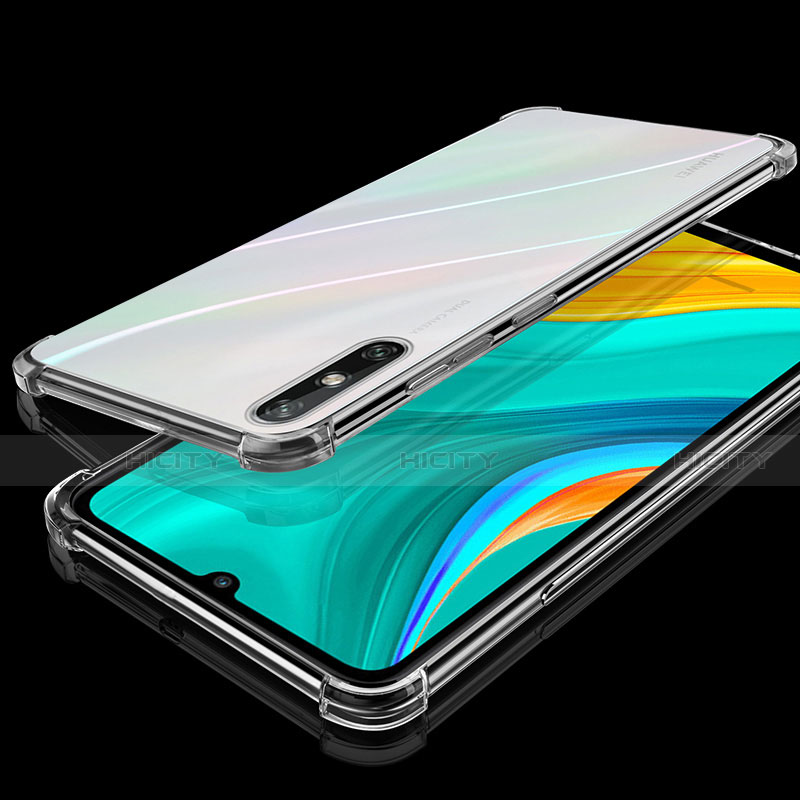 Silikon Schutzhülle Ultra Dünn Flexible Tasche Durchsichtig Transparent H03 für Huawei Enjoy 10e groß