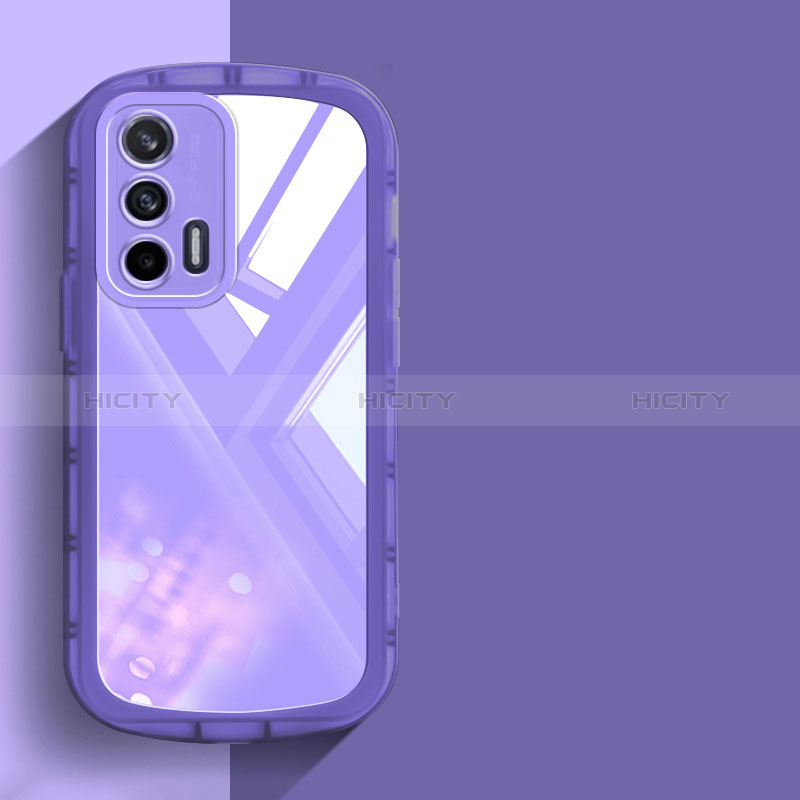 Silikon Schutzhülle Ultra Dünn Flexible Tasche Durchsichtig Transparent H03 für Realme GT Neo 2T 5G Violett