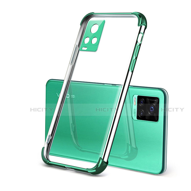 Silikon Schutzhülle Ultra Dünn Flexible Tasche Durchsichtig Transparent H03 für Vivo V20 Pro 5G Grün Plus