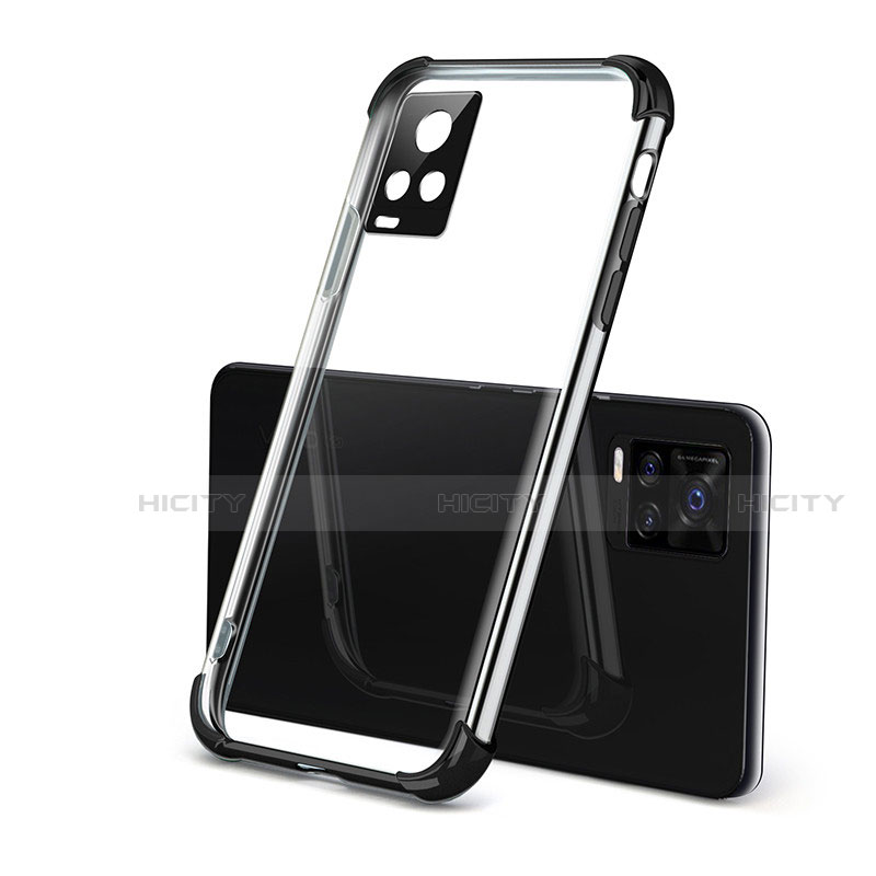 Silikon Schutzhülle Ultra Dünn Flexible Tasche Durchsichtig Transparent H03 für Vivo V20 Pro 5G Schwarz Plus