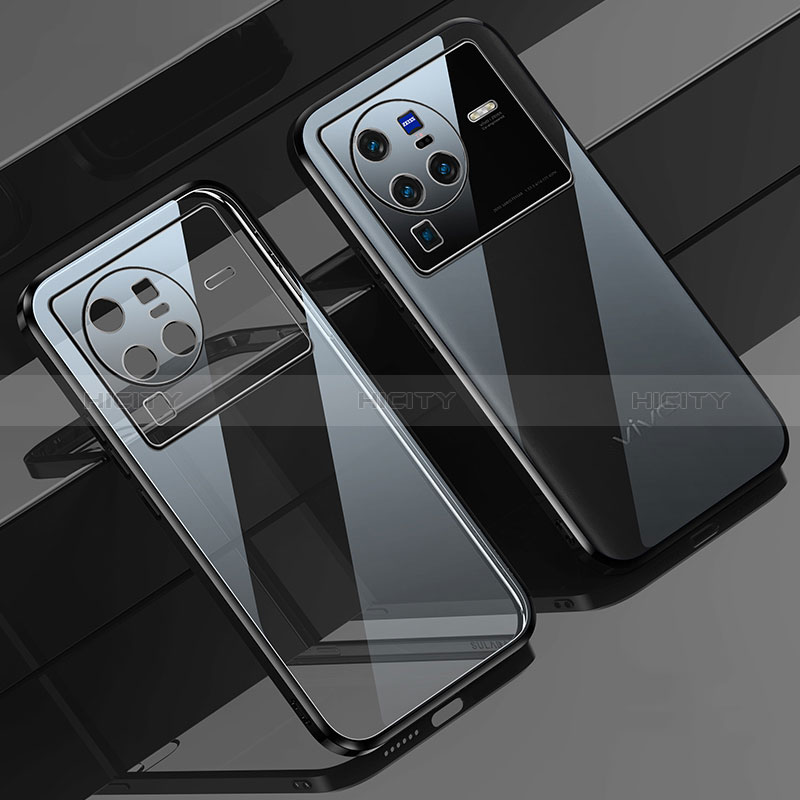 Silikon Schutzhülle Ultra Dünn Flexible Tasche Durchsichtig Transparent H03 für Vivo X80 Pro 5G groß