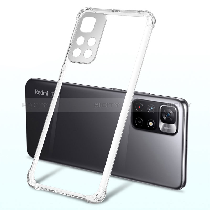 Silikon Schutzhülle Ultra Dünn Flexible Tasche Durchsichtig Transparent H03 für Xiaomi Redmi Note 11T 5G groß