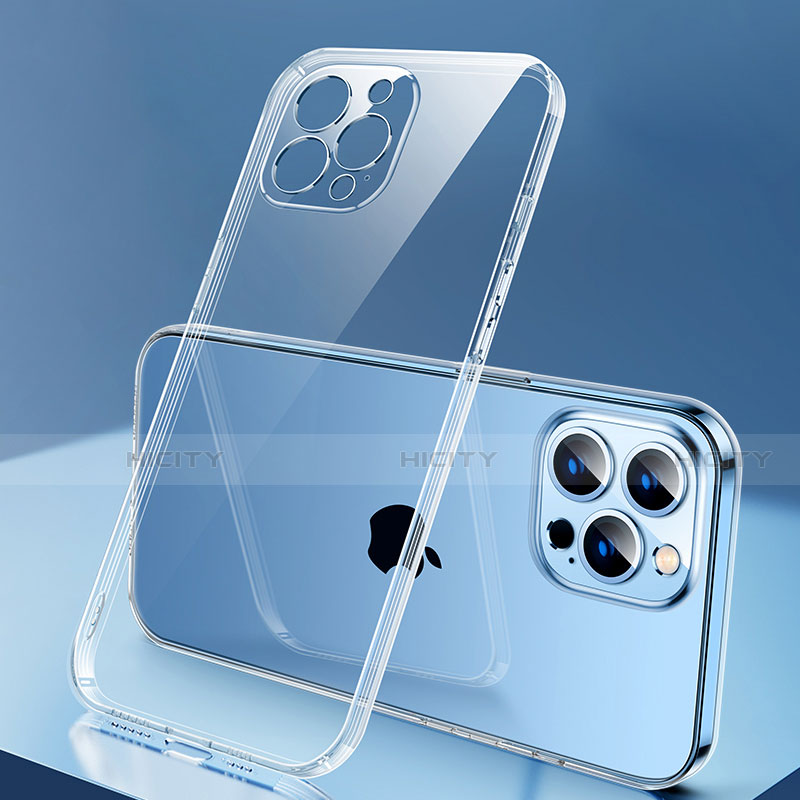 Silikon Schutzhülle Ultra Dünn Flexible Tasche Durchsichtig Transparent H04 für Apple iPhone 13 Pro Max groß