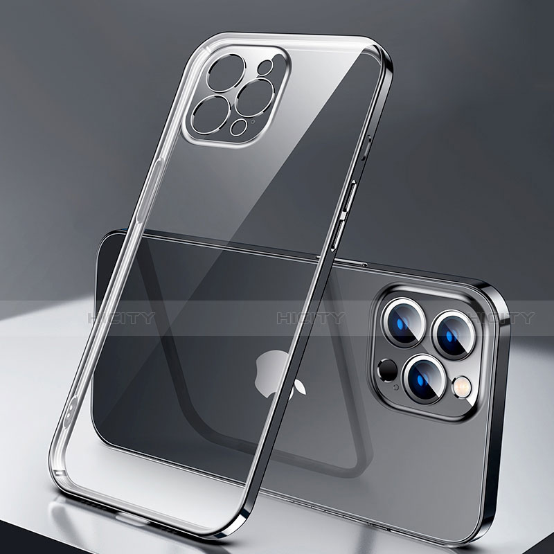 Silikon Schutzhülle Ultra Dünn Flexible Tasche Durchsichtig Transparent H04 für Apple iPhone 14 Pro Max groß
