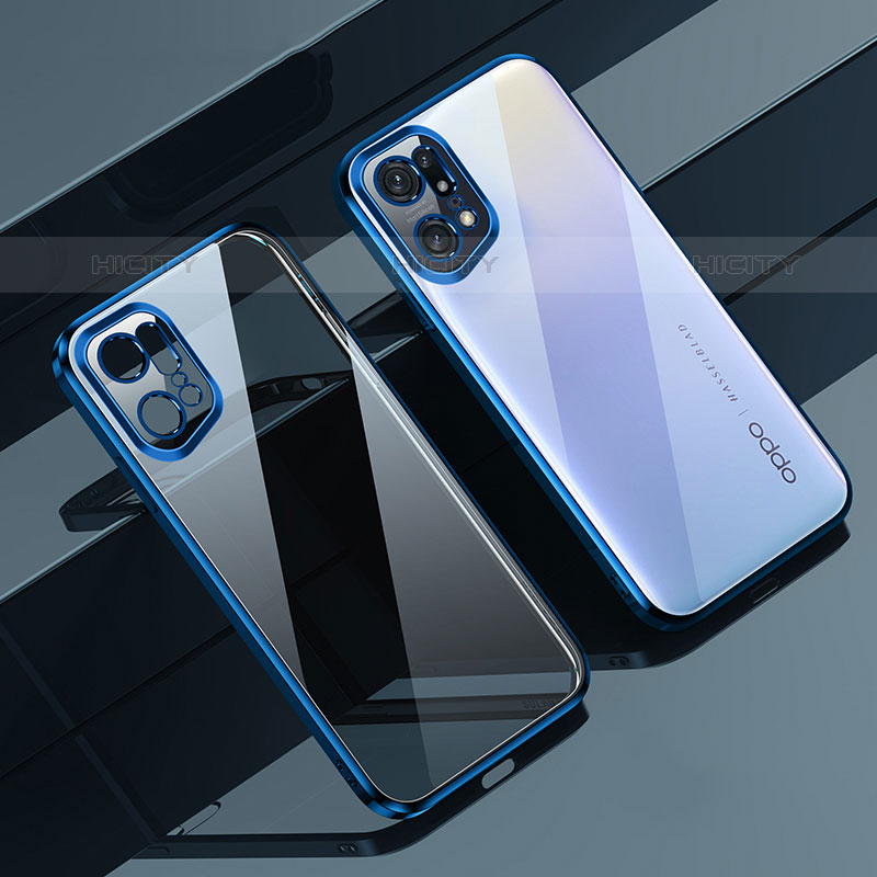 Silikon Schutzhülle Ultra Dünn Flexible Tasche Durchsichtig Transparent H04 für Oppo Find X5 Pro 5G