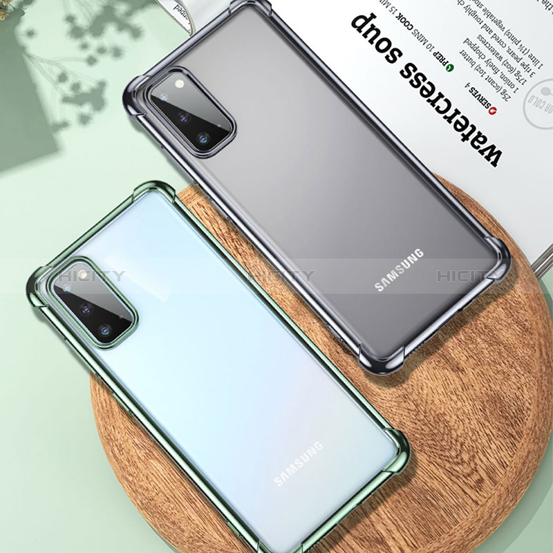 Silikon Schutzhülle Ultra Dünn Flexible Tasche Durchsichtig Transparent H04 für Samsung Galaxy S20 5G