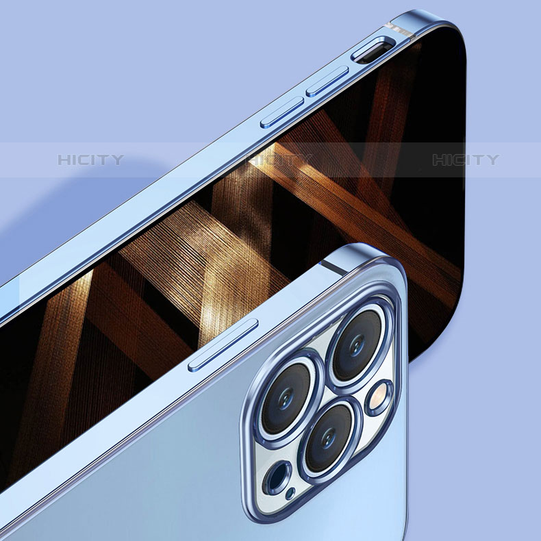 Silikon Schutzhülle Ultra Dünn Flexible Tasche Durchsichtig Transparent H05 für Apple iPhone 15 Pro Max groß