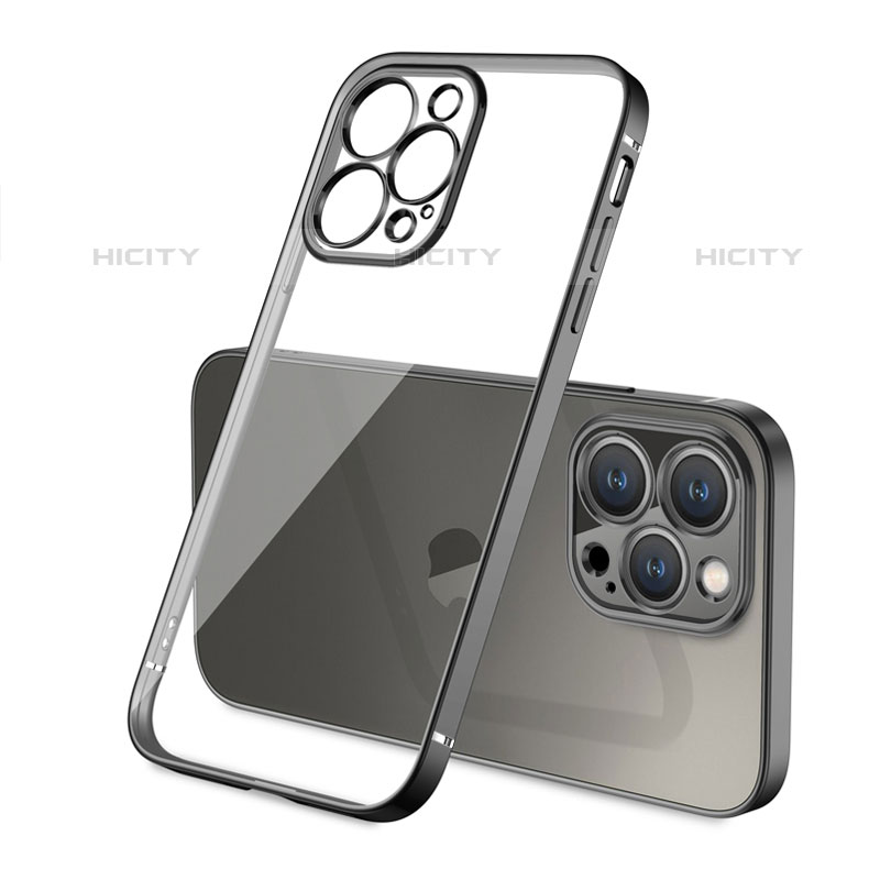 Silikon Schutzhülle Ultra Dünn Flexible Tasche Durchsichtig Transparent H05 für Apple iPhone 15 Pro Max groß
