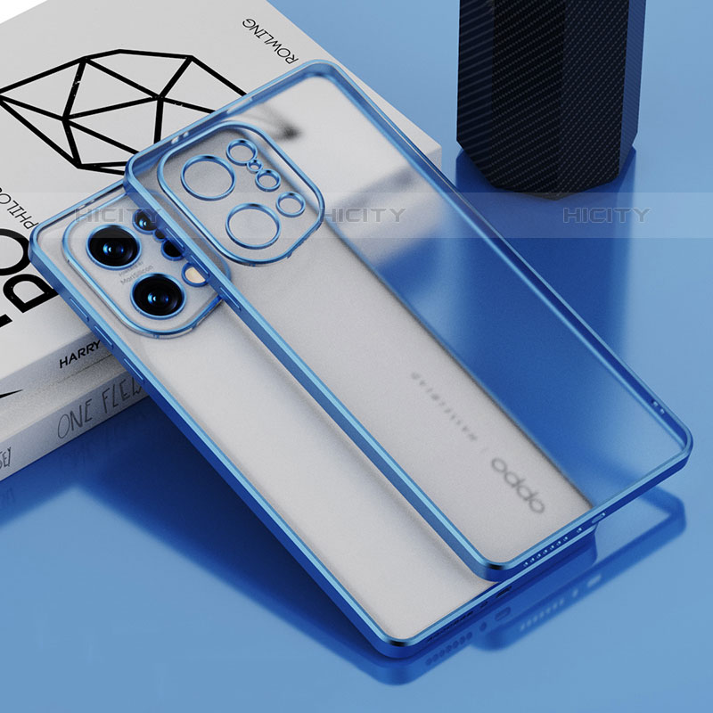 Silikon Schutzhülle Ultra Dünn Flexible Tasche Durchsichtig Transparent H05 für Oppo Find X5 Pro 5G