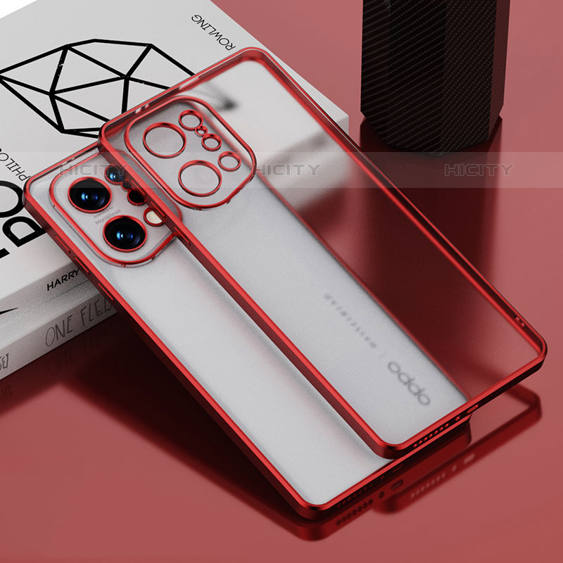 Silikon Schutzhülle Ultra Dünn Flexible Tasche Durchsichtig Transparent H05 für Oppo Find X5 Pro 5G