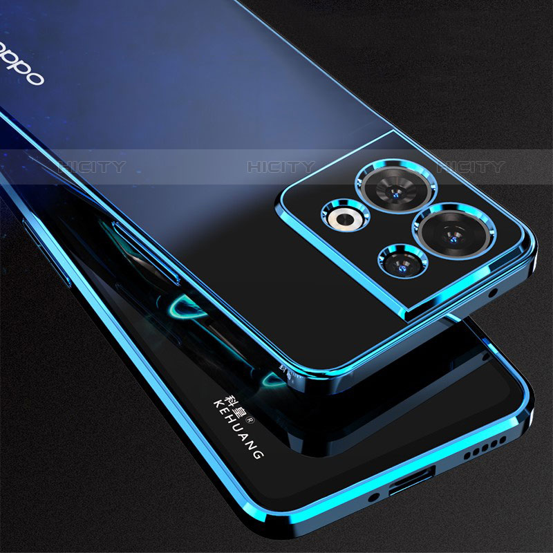 Silikon Schutzhülle Ultra Dünn Flexible Tasche Durchsichtig Transparent H05 für Oppo Reno8 Pro 5G